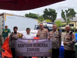 Korbinmas Polri Bersama FKDB Kembali Salurkan Bantuan Kemanusian Untuk Korban Gempa Cianjur