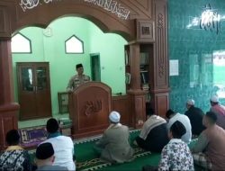 SAFARI JUMAT KELILING, KAPOLSEK CISAAT SAMPAIKAN HIMBAUAN KAMTIBMAS