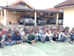 Diduga Berniat Hendak Tawuran, Puluhan Pelajar SMK diamankan Polisi