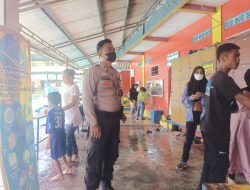 Personel Polsek Cisaat Polres Sukabumi Kota Kontrol Tempat Wisata