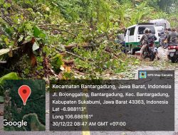 Curah Hujan Tinggi, Longsor Menutup Akses Jalan Nasional Di Bantargadung