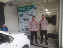 Ciptakan Keamanan, Polsek Cisaat Rutin Pam Gereja Setiap Hari Minggu