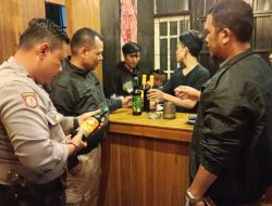 MELALUI OPERASI KRYD, POLSEK CISAAT BERHASIL AMANKAN MIRAS