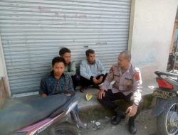 Sambangi Tokoh Pemuda, Bhabinkamtibmas Polsek Cisaat Sampaikan Himbauan Waspada Paham Radikalisme