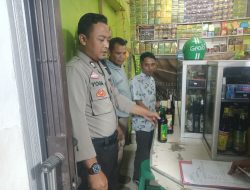 Cegah Peredaran Miras, Polsek Cisaat Gencar Laksanakan Razia Miras