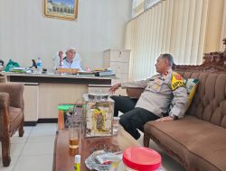 Kapolsek Cisaat Silaturahmi Kamtibmas dengan Sekjen MUI Kab.Sukabumi