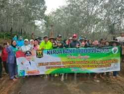 Takjub, Kades Damarraja Ajak 1000 Warganya Kerja Bakti