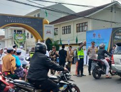 Polsek Cisaat Polres Sukabumi Kota Laksanakan Pengamanan Haol di Ponpes Al Masturiyah