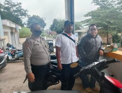 Jaga Sinergritas Polri Dengan Perangkat Desa, Bhabinkamtibmas Polsek Cisaat Sambang Ke Kantor Desa