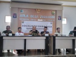 Bhabinkamtibmas Polsek Cisaat hadiri Sosialisasi Dana Desa