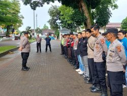Kapolsek Cisaat Gelar Apel Polisi RW
