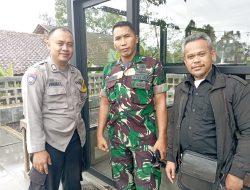 Sinergitas Bhabinkamtibmas dan Babinsa sampainkan pesan kamtibmas