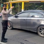 Pergelaran Gatur Siang Unit Samapta Polsek Cisaat Antisipasi Kemacetan