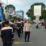 Yayasan Al – Masthuriyah gelar Pawai Karnaval perayaan Syukuran kenaikan kelas Polsek Cisaat lakukan pengamanan
