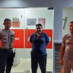 Singgah ke Obyek Vital,Unit Samapta Polsek Cisaat Patroli Dialogis dengan satpam bank