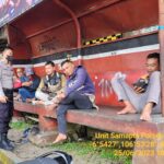 Dialogis di Pangkalan  Ojek,Personil Unit Samapta Polsek Ciaaat  Sampaikan Pesan Kamtibmas