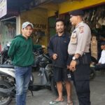 Temui Juru parkir, Unit Samapta Polsek Cisaat berikan Pesan Kamtibmas