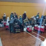 Polsek Cisaat Amankan Penjemputan Jemaah Haji Kabupaten Sukabumi Kloter 36