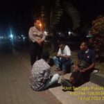 Antisipasi Gangguan kamtibmas, Unit Samapta Polsek Cisaat Lakukan Patroli Malam