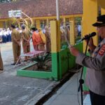 PANIT BINMAS POLSEK CISAAT MENJADI PEMBINA UPACARA BENDERA SEKALIGUS BINLUH KAMTIBMAS
