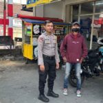 Temui Juru parkir, Unit Samapta Polsek Cisaat berikan Pesan Kamtibmas
