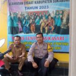 Bhabinkamtibmas Polsek Cisaat Sambangi Kantor Desa jalin silaturahmi