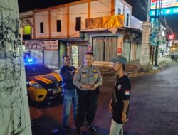 Patroli Malam Dilaksanakan Personil Polsek Cisaat antisipasi Kerawanan Malam hari