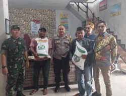 Bhabinkamtibmas Polsek Cisaat Polres Sukabumi Kota Lakukan Monitoring Penyaluran Beras Bulog