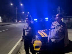 Antisipasi Kerawanan Malam Minggu, Polsek Cisaat Gelar Patroli KRYD