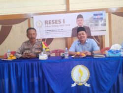 Bhabinkamtibmas Polsek Cisaat Hadiri Reses Anggota DPR Prov.Jabar Di Wilayah Binaanya