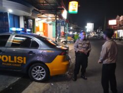 UNIT SAMAPTA POLSEK CISAAT LAKSANAKAN PATROLI MALAM CEGAH GUKAMTIBMAS