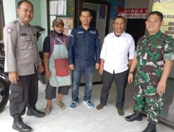 Sinergitas TNI-Polri Sambangi Kantor Desa Kutasirna Cisaat