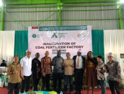 Komitmen Meningkatkan Produktivitas Ekosistem Pertanian, Ayep Zaki ikut resmikan Pabrik Pupuk Batubara di Riau
