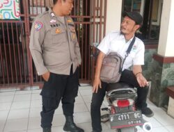 Bhabinkamtibmas Polsek Cisaat Jalin Sinergitas Dengan perangkat Desa