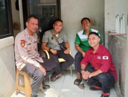 SAMBANGI TOKOH MASYARAKAT DAN TOKOH PEMUDA BHABINKAMTIBMAS POLSEK CISAAT SAMPAIKAN PESAN KAMTIBMAS 