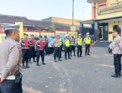 Polsek Cisaat Amankan Jalan Sehat,Bazar dan Donor Darah HUT Golkar ke 59 Kab.Sukabumi