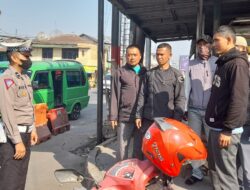 Himbauan Dikmas Lantas Dan Sosialisasikan ETLE Kepada Para Ojek Pangkalan oleh Unit Lantas Polsek Cisaat