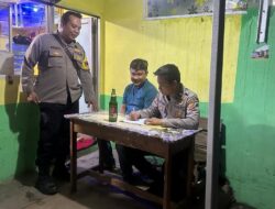 Polsek Cisaat Gelar Operasi Minuman Beralkohol