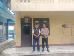 Pastikan Tahapan Pemilu Berjalan Dengan aman,Bhabinkamtibmas Polsek Cisaat Lakukan Cek Kesiapan TPS