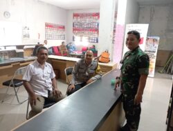 Bhabinkamtibmas Polsek Cisaat Sambangi Kantor Desa jalin silaturahmi