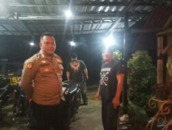 Patroli Malam, Unit Samapta Polsek Cisaat Tekan Kriminalitas dan Gangguan Kamtibmas