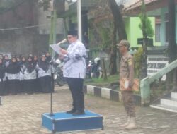 R.E Irwan Somantri Pimpin Upacara HUT HGN Ke 78 Dan HUT PGRI Tingkat Kecamatan Cigombong