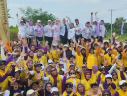Ajak Hidup Sehat!!, Caleg Partai Golkar Agri Suryaningsih Gelar Acara Senam Pagi Bersama Warga