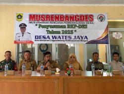 Desa Wates Jaya Gelar Musrembang Penyusunan RKPdes Tahun 2025