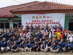 Ketua Panwascam Hadiri Apel Siaga Dan Deklarasi Kampanye Damai Tingkat Kecamatan Cigombong