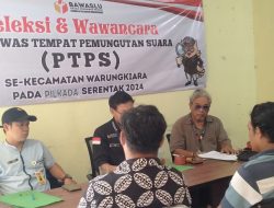 Panwascama Warungkiara Lakukan Seleksi Wawancara Calon PTPS