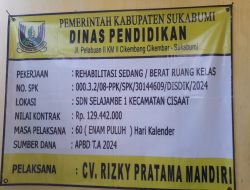 Ini Klarifikasi CV Rizky Mandiri Soal Pemberitaan Pembangunan SDN 1 Selajambe Diduga Mangkrak