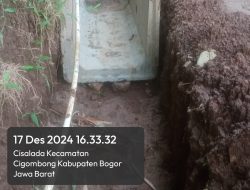 Proyek Pemasangan U-Ditch di Cigombong Diduga Asal Jadi, Turap Jalan Warga Roboh