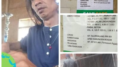Diduga Ada Kejanggalan !!.. Hadi Redaksi LingkarJabar Pertanyakan Bankeu Desa Tajur Halang