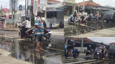 GMNI Keluhkan Penanganan Genangan Air Berbau Menyengat di Jalan Perintis Kemerdekaan Kota Banjar